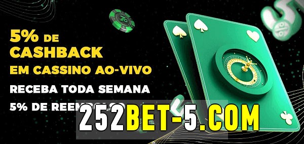 Promoções do cassino ao Vivo 252bet 